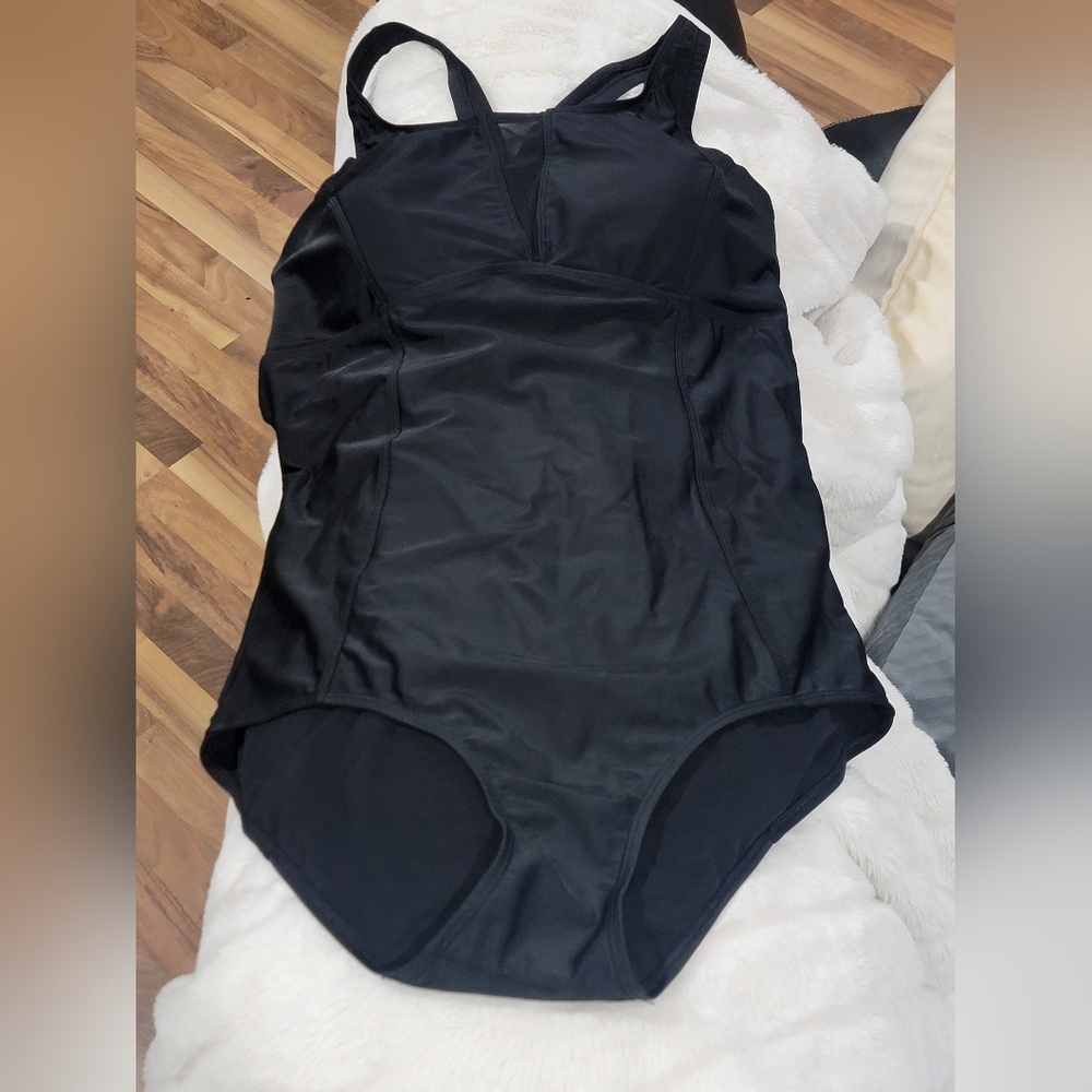 Active Wireless Racerback One Piece Swimsuit - image 5